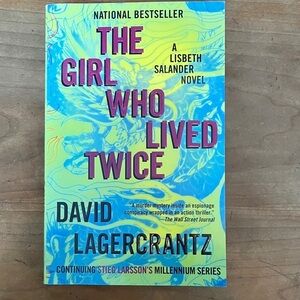 David Lagercrantz 'The Girl Who Lived Twice' paperback Book